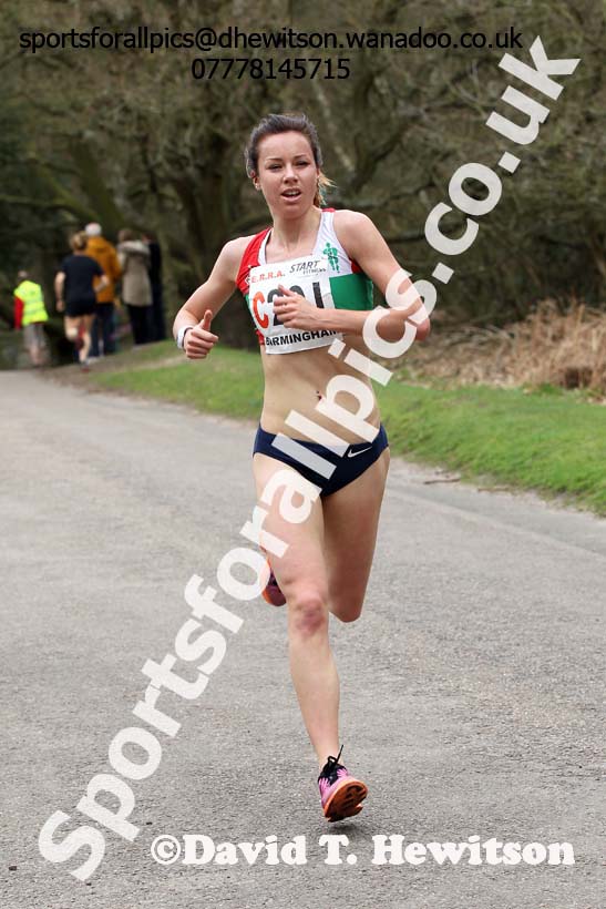 Jessica Andrews (Aldershot Farnham and District) 3rd leg of the National 6 Stage Relay, National 12 and 6 Stage Relays, Sutton Park, Birmingham. Photo: David T. Hewitson/Sports for All Pics